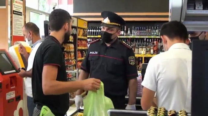 Masallı və Cəlilabadda tibbi maskadan istifadə etməyənlər cərimələnib - FOTO 