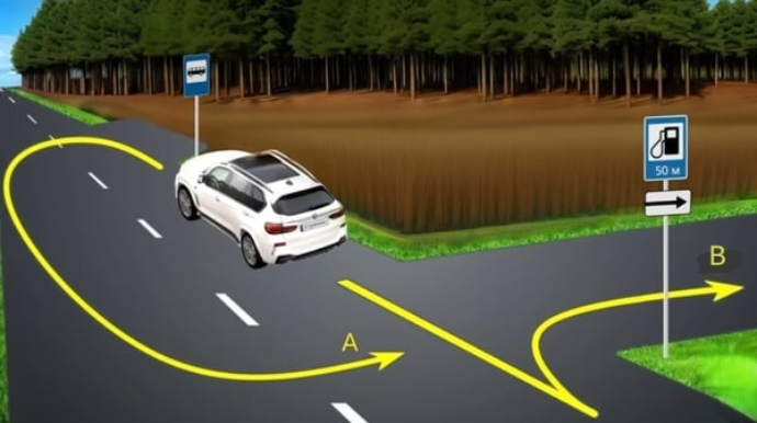 Sürücü yanacaqdoldurma məntəqəsinə hansı trayektoriya ilə daxil ola bilər? - CAVAB VER, HƏDİYYƏ QAZAN 