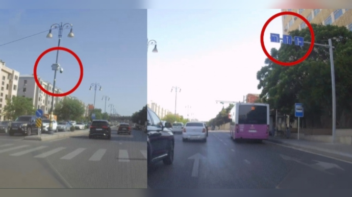 Mətbuat prospektinə yeni nişanlar quraşdırıldı: Kamera bu sürücüləri çəkəcək - VİDEO