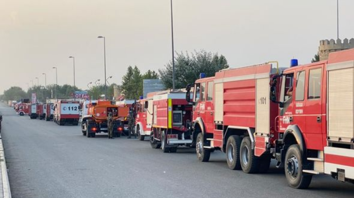 Azərbaycanlı yanğınsöndürənlərin növbəti qrupu Türkiyədən qayıdıb  - VİDEO - FOTO