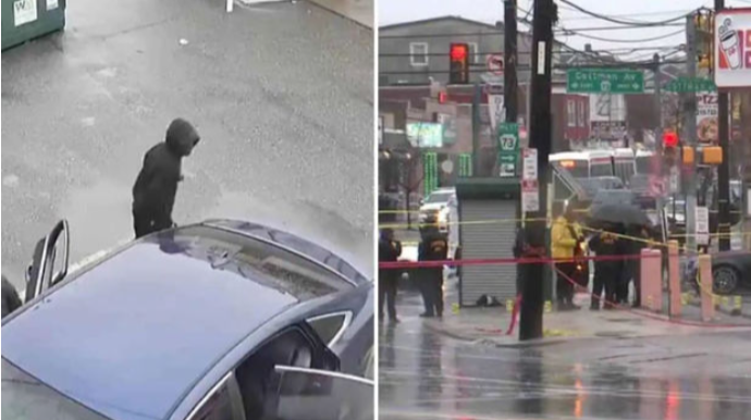 Dayanacaqda avtobus gözləyən məktəblilər güllə yağışına tutuldular  - VİDEO