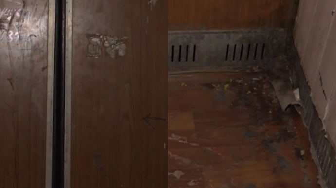 Sakinlər istismar müddətini başa vurmuş liftdən təngə gəliblər - VİDEO