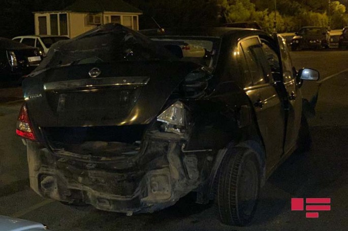 Bakıda iki avtomobil toqquşdu: xəsarət alanlar var - FOTO