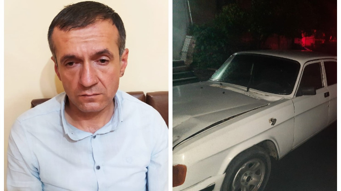 Şəkidə piyadanı vurub qaçan "QAZ-31" sürücüsü saxlanıldı  - FOTO - VİDEO