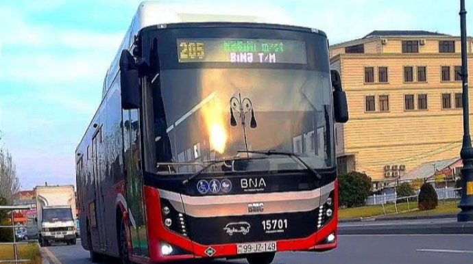 Bakıda 205 nömrəli avtobusdan ciddi NARAZILIQ 