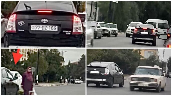 "Prius"la avtoxuliqanlıq edərək əmrə tabe olmayan sürücü saxlanılıb - RƏSMİ   - VİDEO