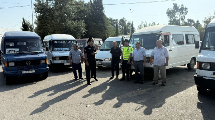 Saatlıda avtobus və mikroavtobuslarda təhlükəsizlik yoxlamaları aparılıb   - FOTO