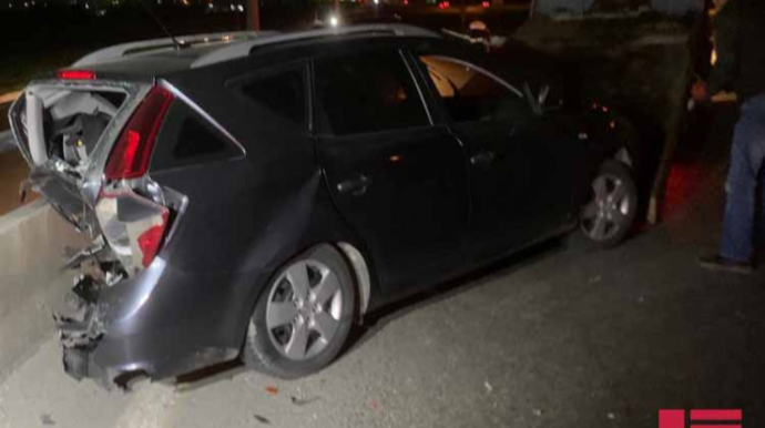 Körpü üzərindəki qəza:  3 nəfər xəsarət aldı  - FOTO