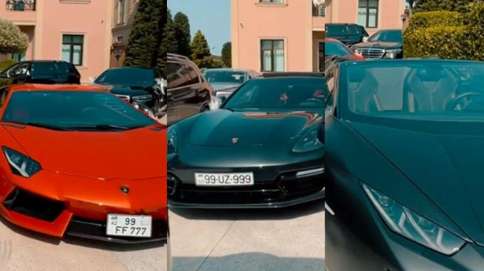 Bakıda milyonlarla dollar dəyərində bu avtomobil kolleksiyası kimindir? - VİDEO 