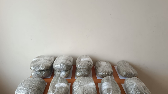 İrandan Azərbaycana 13 kq narkotik vasitənin keçirilməsinin qarşısı alındı 