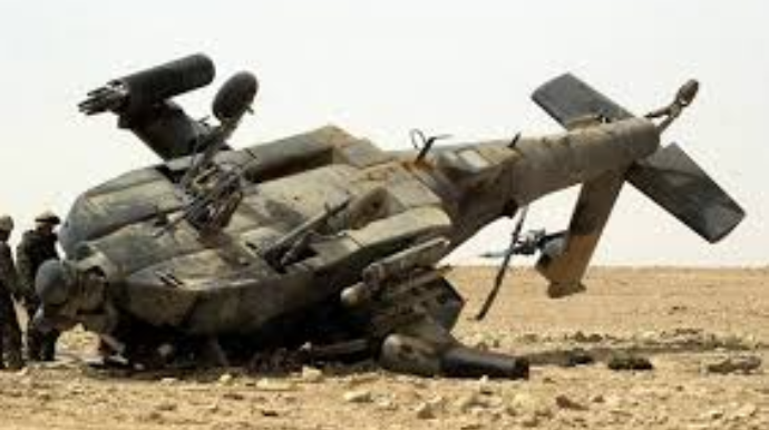 Özəl şirkətə məxsus hərbi vertolyot qəzaya uğrayıb - FOTO 