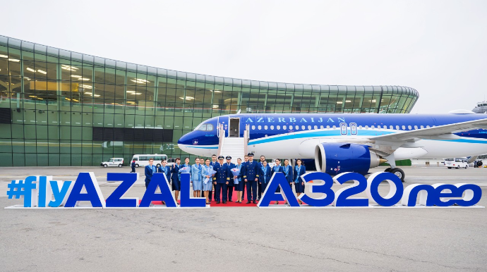 AZAL-ın donanmasına daha bir “Airbus A320neo” əlavə olundu - FOTO - VİDEO