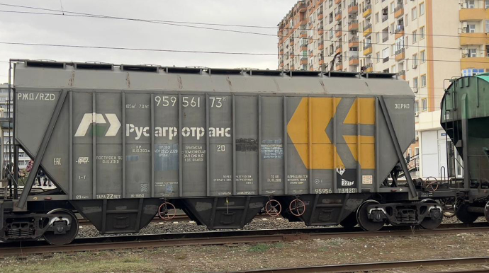 Buğda yüklü qatar Azərbaycan ərazisindən tranzit keçməklə Ermənistana gedib - FOTOLAR - VİDEO 