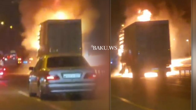 Bakı-Qazax yolunda qorxulu anlar -TIR dəhşət saçdı - VİDEO 