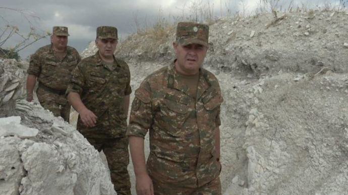 Erməni general-leytenant Azərbaycanla sərhədə gəldi - SƏBƏB 