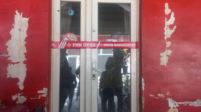 Qubada yanğın təhlükəli kafenin fəaliyyəti dayandırıldı - VİDEO