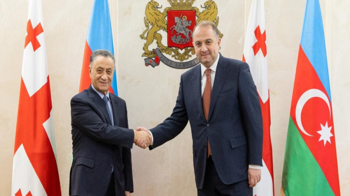 Ramil Usubov Gürcüstanın müdafiə naziri ilə görüşüb