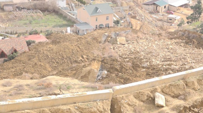 Badamdardakı sürüşmə ərazisində drenaj quyuları qazılıb - FOTO - VİDEO