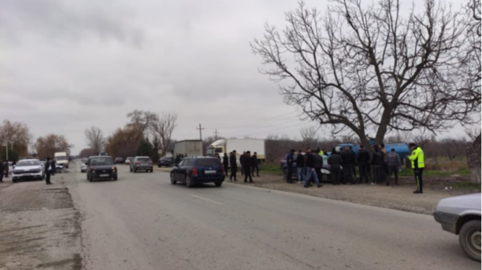 Xaçmazda 2 avtomobil toqquşdu – 2 nəfər xəsarət aldı - FOTO 