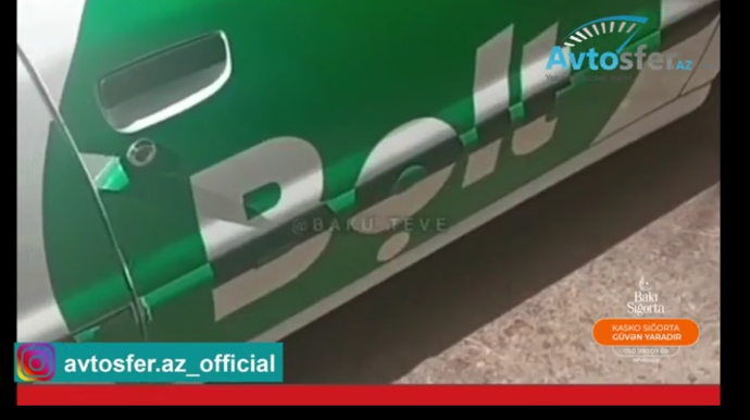 "Bolt" taksi şirkətinin sürücüsü qiymətlərdən şikayətlənib görün neylədi...   - VİDEO
