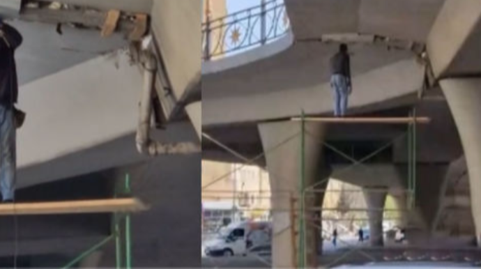 Körpüdə görülən təmir işləri hərəkət üçün təhlükə yaradır? - VİDEO 