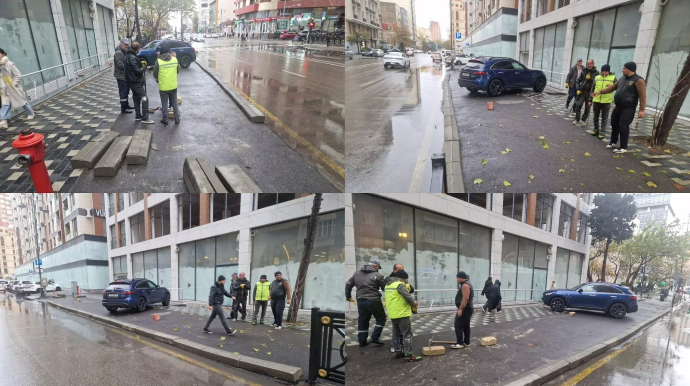 Sahibkarın özbaşınalığının qarşısını qurum işçiləri aldı - FOTO - YENİLƏNİB