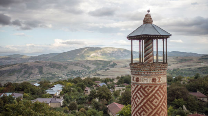 DTX rəisi və oğlu Şuşa şəhərində - FOTO