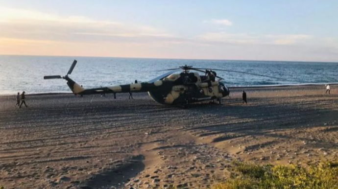 Azərbaycan hərbi helikopteri Türkiyədə təcili eniş etdi - VİDEO