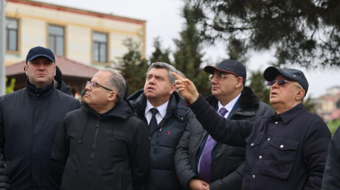 Kəmaləddin Heydərov Badamdardakı sürüşmə zonasında - FOTO - VİDEO 