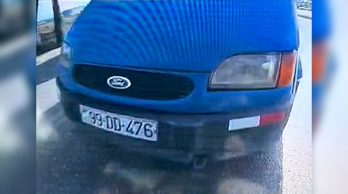 Yük maşınının səbəb olduğu qəza anbaan kameraya düşdü   - VİDEO