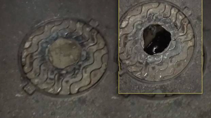 Bakıda qapağı dəlik lük təhlükə saçır - VİDEO 