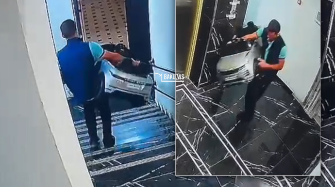 Bakıda uşağın oyuncaq "Range Rover"i belə oğurlandı - ANBAAN VİDEO 