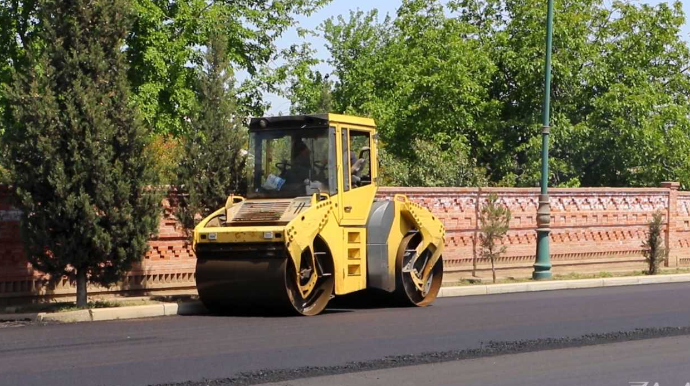Gəncənin daxili yollarının əsaslı təmiri işləri davam etdirilir - FOTO - VİDEO
