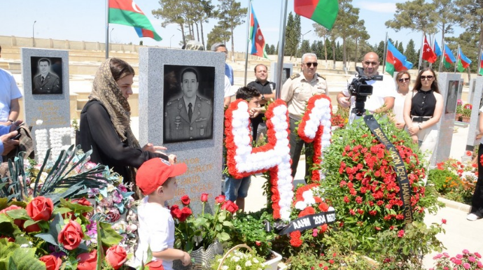 Şəhid mayorun doğum günü qeyd olunub   - FOTO