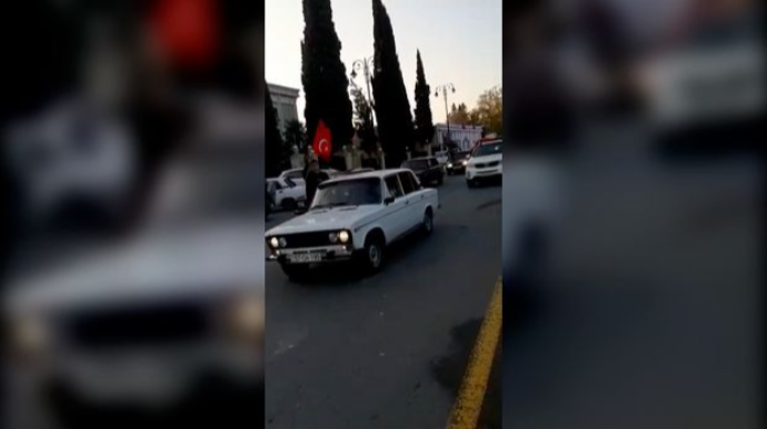 Şəmkirlilərin qələbə sevinci - VİDEO