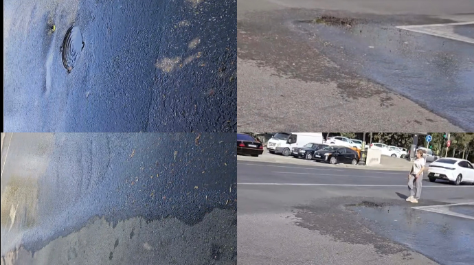 Yasamaldakı bu küçədə su sızmasının qarşısı niyə alınmır? – RƏSMİ AÇIQLAMA  - FOTO