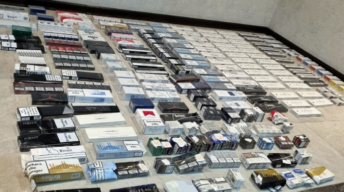 Ölkə ərazisinə qanunsuz yollarla gətirilən külli miqdarda siqaret aşkar edilib  - FOTO