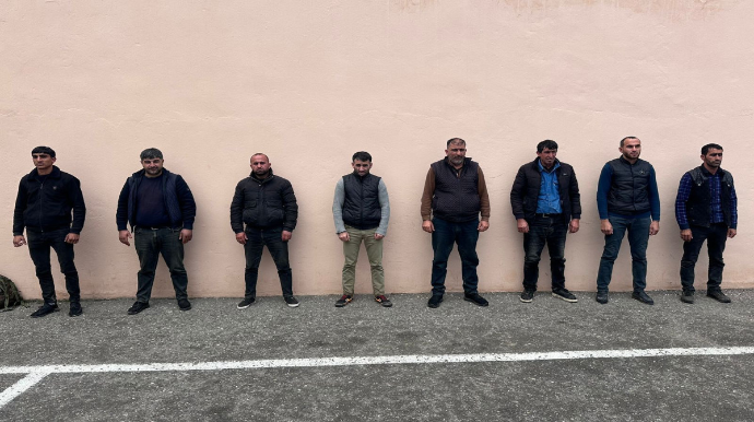 Minalı əraziyə daxil olmaq istəyən 8 nəfər saxlanıldı