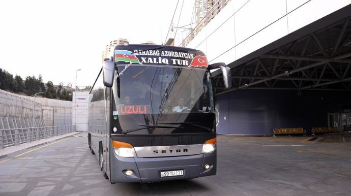 Bakıdan Füzuliyə ilk müntəzəm avtobus reysi açılıb  - FOTO