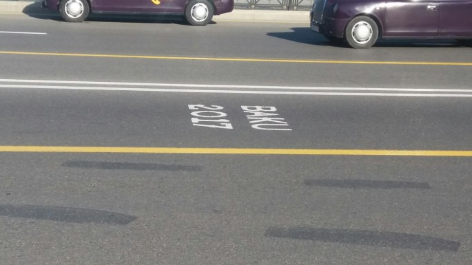 Bakıda "sarı zolağ"ın çəkilişi davam edir