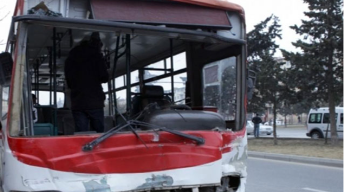 Bakıda qəza törədən avtobus sürücüsünə ağır cəza verildi 