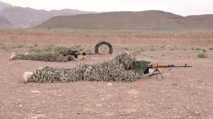 Naxçıvanda snayperlərin yarışı  - VİDEO