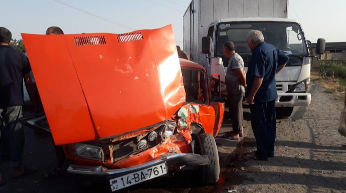 İmişlidə yol qəzası olub, xəsarət alan var 