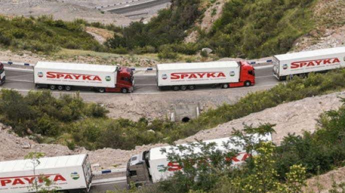 Ermənistanın "humanitar yardım" maşınları geri qayıdır - VİDEO 