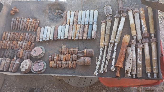 Naxçıvanda hərbi sursatlar tapıldı - FOTO