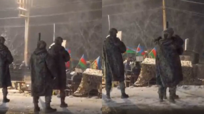 Трогательные кадры с акции на дороге Шуша - Ханкенди   - ВИДЕО