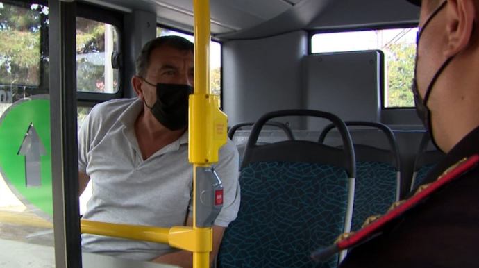 Polis Bakıda reyd keçirib,  avtobus sürücülərinə xəbərdarlıq edilib  - FOTO - VİDEO