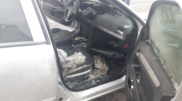 Ucarda "Opel" yanıb - FOTO