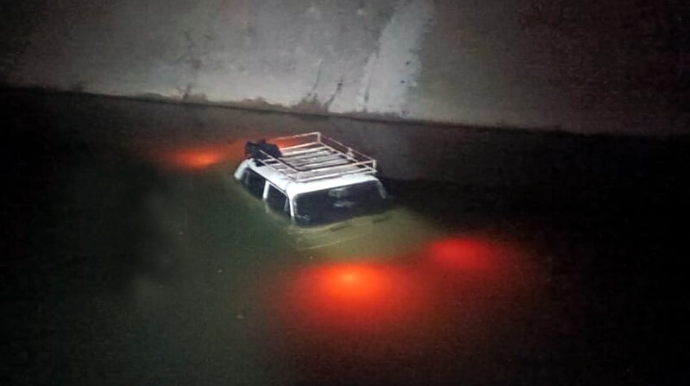 Tovuzda "06" su kanalına düşüb - VİDEO 