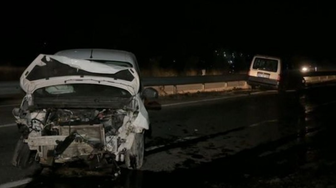 Türkiyədə ağır qəza: 10 nəfər yaralandı   - FOTO